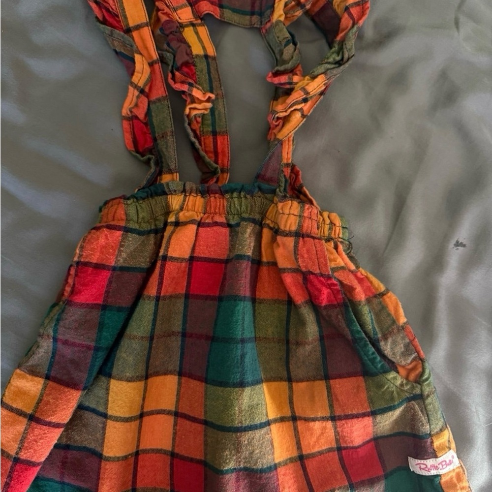 Ruffle Butts Plaid Bodysuit - Multicolor
